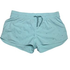 EUC Patagonia Green Crop Tie Front Athletic Shorts Size S